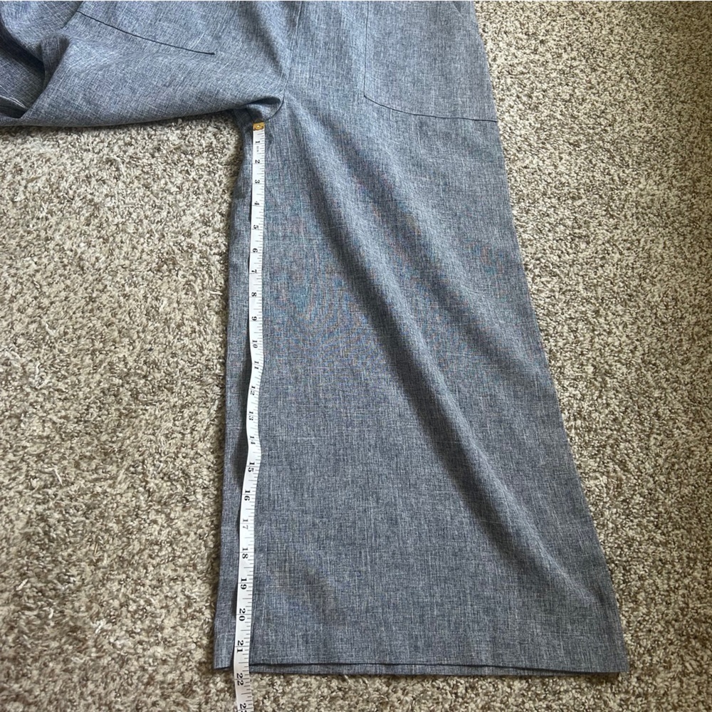 Doe & Rae Grey V-Neck Wide Leg Jumpsuit Small Jumper Casual Formal - Picture 8 of 9